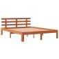 vidaXL Massivholzbett ohne Matratze Wachsbraun 135x190 cm Kiefernholz vidaXL Massivholzbett ohne Matratze Wachsbraun 135x190 cm Kiefernholz