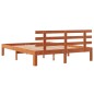 vidaXL Massivholzbett ohne Matratze Wachsbraun 135x190 cm Kiefernholz vidaXL Massivholzbett ohne Matratze Wachsbraun 135x190 cm Kiefernholz
