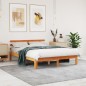 vidaXL Massivholzbett ohne Matratze Wachsbraun 140x200 cm Kiefernholz vidaXL Massivholzbett ohne Matratze Wachsbraun 140x200 cm Kiefernholz