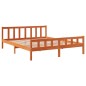 vidaXL Massivholzbett ohne Matratze Wachsbraun 180x200 Kiefernholz vidaXL Massivholzbett ohne Matratze Wachsbraun 180x200 Kiefernholz