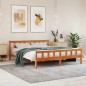 vidaXL Massivholzbett ohne Matratze Wachsbraun 180x200 Kiefernholz vidaXL Massivholzbett ohne Matratze Wachsbraun 180x200 Kiefernholz