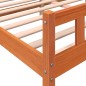 vidaXL Massivholzbett ohne Matratze Wachsbraun 180x200 Kiefernholz vidaXL Massivholzbett ohne Matratze Wachsbraun 180x200 Kiefernholz