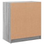 vidaXL Beistellschrank mit Glastüren Grau Sonoma 68x37x75,5 cm vidaXL Beistellschrank mit Glastüren Grau Sonoma 68x37x75,5 cm