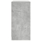vidaXL Beistellschrank mit Glastüren Betongrau 68x37x75,5 cm vidaXL Beistellschrank mit Glastüren Betongrau 68x37x75,5 cm