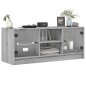 vidaXL TV-Schrank mit Glastüren Grau Sonoma 102x37x42 cm vidaXL TV-Schrank mit Glastüren Grau Sonoma 102x37x42 cm