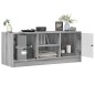 vidaXL TV-Schrank mit Glastüren Grau Sonoma 102x37x42 cm vidaXL TV-Schrank mit Glastüren Grau Sonoma 102x37x42 cm