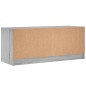 vidaXL TV-Schrank mit Glastüren Grau Sonoma 102x37x42 cm vidaXL TV-Schrank mit Glastüren Grau Sonoma 102x37x42 cm