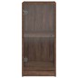 vidaXL Beistellschrank mit Glastüren Braun Eichen-Optik 35x37x75,5 cm vidaXL Beistellschrank mit Glastüren Braun Eichen-Optik 35x37x75,5 cm