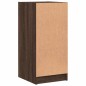 vidaXL Beistellschrank mit Glastüren Braun Eichen-Optik 35x37x75,5 cm vidaXL Beistellschrank mit Glastüren Braun Eichen-Optik 35x37x75,5 cm