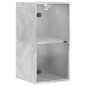 vidaXL Wandschrank mit Glastüren Betongrau 35x37x68,5 cm vidaXL Wandschrank mit Glastüren Betongrau 35x37x68,5 cm