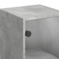 vidaXL Wandschrank mit Glastüren Betongrau 35x37x68,5 cm vidaXL Wandschrank mit Glastüren Betongrau 35x37x68,5 cm