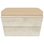 Garten-Paletten-Hocker mit Kissen Imprägniertes Fichtenholz Garten-Paletten-Hocker mit Kissen Imprägniertes Fichtenholz