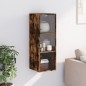 vidaXL Wandschrank mit Glastüren Räuchereiche 35x37x100 cm vidaXL Wandschrank mit Glastüren Räuchereiche 35x37x100 cm