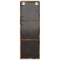 vidaXL Wandschrank mit Glastüren Räuchereiche 35x37x100 cm vidaXL Wandschrank mit Glastüren Räuchereiche 35x37x100 cm