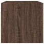 vidaXL Wandschrank mit Glastüren Braun Eichen-Optik 68,5x37x35 cm vidaXL Wandschrank mit Glastüren Braun Eichen-Optik 68,5x37x35 cm