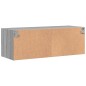 vidaXL Wandschrank mit Glastüren Grau Sonoma 102x37x35 cm vidaXL Wandschrank mit Glastüren Grau Sonoma 102x37x35 cm
