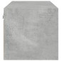 vidaXL Wandschrank mit Glastüren Betongrau 102x37x35 cm vidaXL Wandschrank mit Glastüren Betongrau 102x37x35 cm