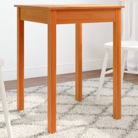 vidaXL Esstisch Wachsbraun 55x55x75 cm Massivholz Kiefer