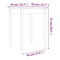vidaXL Esstisch Wachsbraun 55x55x75 cm Massivholz Kiefer vidaXL Esstisch Wachsbraun 55x55x75 cm Massivholz Kiefer