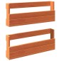 vidaXL Wand-Schuhregale 2 Stk. Wachsbraun 59x8,5x23,5 cm Massivholz vidaXL Wand-Schuhregale 2 Stk. Wachsbraun 59x8,5x23,5 cm Massivholz