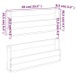 vidaXL Wand-Schuhregale 2 Stk. Wachsbraun 59x8,5x23,5 cm Massivholz vidaXL Wand-Schuhregale 2 Stk. Wachsbraun 59x8,5x23,5 cm Massivholz