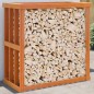 vidaXL Outdoor-Kaminholzregal Wachsbraun 109x52x106 cm Massivholz vidaXL Outdoor-Kaminholzregal Wachsbraun 109x52x106 cm Massivholz