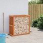 vidaXL Outdoor-Kaminholzregal Wachsbraun 109x52x106 cm Massivholz vidaXL Outdoor-Kaminholzregal Wachsbraun 109x52x106 cm Massivholz