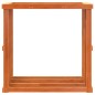 vidaXL Outdoor-Kaminholzregal Wachsbraun 109x52x106 cm Massivholz vidaXL Outdoor-Kaminholzregal Wachsbraun 109x52x106 cm Massivholz