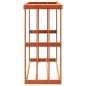 vidaXL Outdoor-Kaminholzregal Wachsbraun 109x52x106 cm Massivholz vidaXL Outdoor-Kaminholzregal Wachsbraun 109x52x106 cm Massivholz