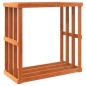 vidaXL Outdoor-Kaminholzregal Wachsbraun 109x52x106 cm Massivholz vidaXL Outdoor-Kaminholzregal Wachsbraun 109x52x106 cm Massivholz