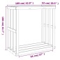 vidaXL Outdoor-Kaminholzregal Wachsbraun 109x52x106 cm Massivholz vidaXL Outdoor-Kaminholzregal Wachsbraun 109x52x106 cm Massivholz