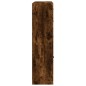 vidaXL Bücherschrank mit Türen Räuchereiche 136x37x142cm Holzwerkstoff vidaXL Bücherschrank mit Türen Räuchereiche 136x37x142cm Holzwerkstoff