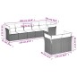 vidaXL 8-tlg. Garten-Sofagarnitur mit Kissen Grau Poly Rattan vidaXL 8-tlg. Garten-Sofagarnitur mit Kissen Grau Poly Rattan