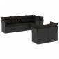 vidaXL 7-tlg. Garten-Sofagarnitur mit Kissen Schwarz Poly Rattan vidaXL 7-tlg. Garten-Sofagarnitur mit Kissen Schwarz Poly Rattan