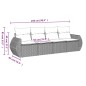 vidaXL 4-tlg. Garten-Sofagarnitur mit Kissen Schwarz Poly Rattan vidaXL 4-tlg. Garten-Sofagarnitur mit Kissen Schwarz Poly Rattan