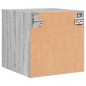 vidaXL Nachttisch mit Glastür Grau Sonoma 35x37x35 cm vidaXL Nachttisch mit Glastür Grau Sonoma 35x37x35 cm