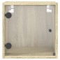 vidaXL Nachttisch mit Glastür Sonoma-Eiche 35x37x35 cm vidaXL Nachttisch mit Glastür Sonoma-Eiche 35x37x35 cm