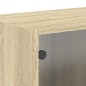 vidaXL Wandschränke mit Glastüren 2 Stk. Sonoma-Eiche 68,5x37x35 cm vidaXL Wandschränke mit Glastüren 2 Stk. Sonoma-Eiche 68,5x37x35 cm