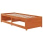 vidaXL Tagesbett ohne Matratze Wachsbraun 75x190 cm Massivholz Kiefer vidaXL Tagesbett ohne Matratze Wachsbraun 75x190 cm Massivholz Kiefer