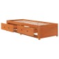 vidaXL Tagesbett ohne Matratze Wachsbraun 75x190 cm Massivholz Kiefer vidaXL Tagesbett ohne Matratze Wachsbraun 75x190 cm Massivholz Kiefer