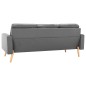 vidaXL 2-tlg. Sofagarnitur Stoff Hellgrau vidaXL 2-tlg. Sofagarnitur Stoff Hellgrau