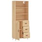Highboard Sonoma-Eiche 69,5x34x180 cm Holzwerkstoff Highboard Sonoma-Eiche 69,5x34x180 cm Holzwerkstoff