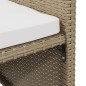 vidaXL Garten-Essstühle mit Kissen 4 Stk. Beige Poly Rattan vidaXL Garten-Essstühle mit Kissen 4 Stk. Beige Poly Rattan
