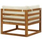 vidaXL Ecksofas 2 Stk. Modular mit Kissen Massivholz Akazie vidaXL Ecksofas 2 Stk. Modular mit Kissen Massivholz Akazie