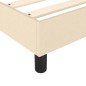 vidaXL Boxspringbett mit Matratze Creme 160x200 cm Stoff vidaXL Boxspringbett mit Matratze Creme 160x200 cm Stoff