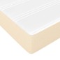 vidaXL Boxspringbett mit Matratze Creme 160x200 cm Stoff vidaXL Boxspringbett mit Matratze Creme 160x200 cm Stoff