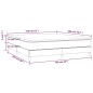vidaXL Boxspringbett mit Matratze Creme 160x200 cm Stoff vidaXL Boxspringbett mit Matratze Creme 160x200 cm Stoff