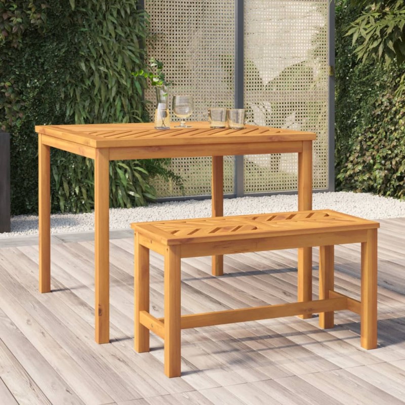 vidaXL Gartenbank 80 cm Massivholz Akazie vidaXL Gartenbank 80 cm Massivholz Akazie