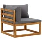 vidaXL Ecksofas 2 Stk. Modular mit Kissen Massivholz Akazie vidaXL Ecksofas 2 Stk. Modular mit Kissen Massivholz Akazie