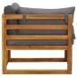 vidaXL Ecksofas 2 Stk. Modular mit Kissen Massivholz Akazie vidaXL Ecksofas 2 Stk. Modular mit Kissen Massivholz Akazie